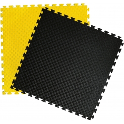 Tatami KWON Clubline černá / žlutá 2 cm