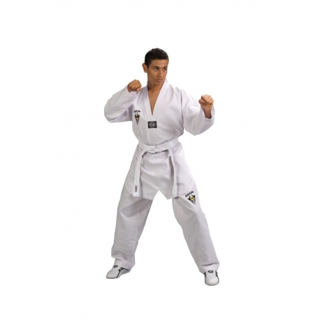 Dobok na taekwondo KWON Starfighter bílá klopa