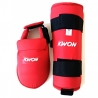 Sada chráničů na karate nárt + holeň KWON červená